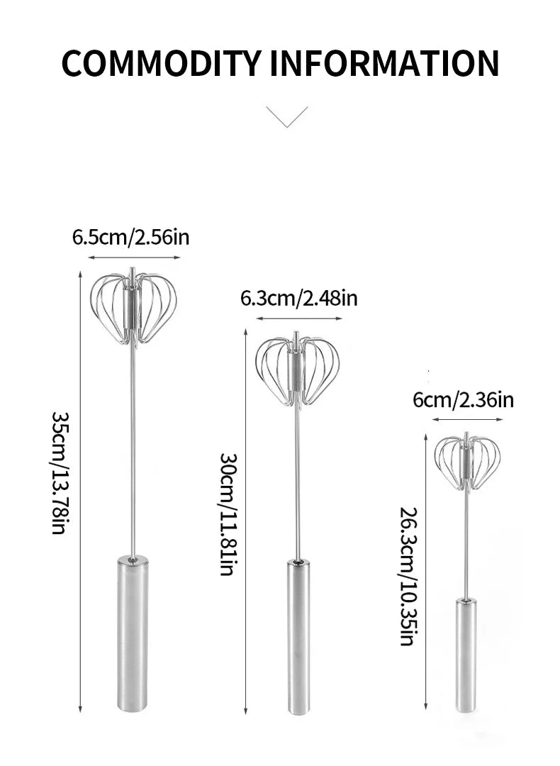 Semi Automatic Egg Beater Rotating Cream Egg Mixer Household Manual Egg Beater Baking Tool Kitchen Tools
