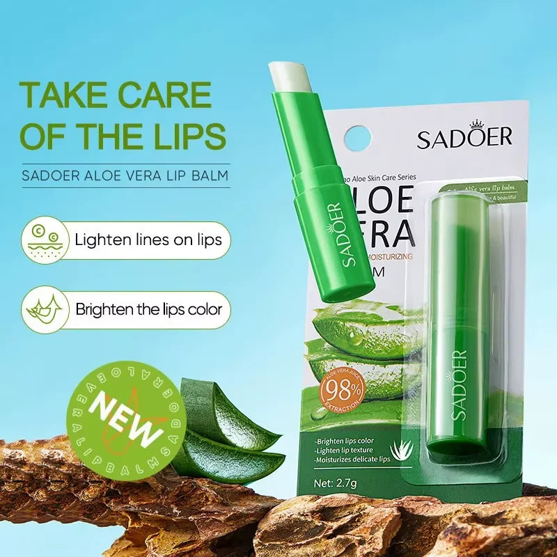 Aloe Lip Balm Healing Lasting Moisturizing All-natural Lip Mask For Dry Lips Lip Moisturizing Power Lip Care Nourishing Repair