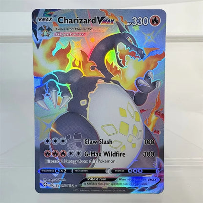 PKM Holographic Flash Proxy Cards Celebi Sylveon Vmax Calyrex Leafeon Charizard  PTCG PROXY Card The Best Gift for Collectors