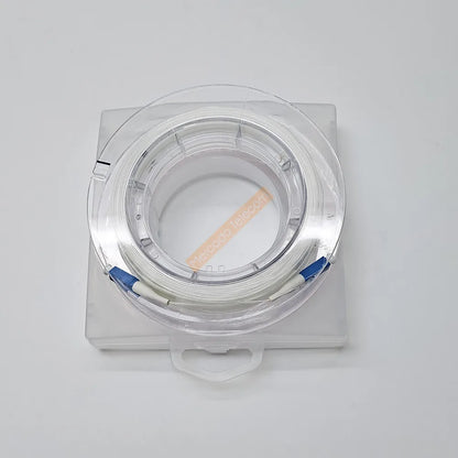 LC-LC Indoor transparent fiber optic cable G657A2 invisible LC/UPC singlemode single core jumper 20m 30m 50m
