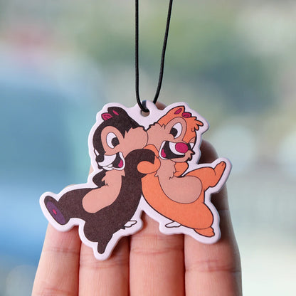 Cartoon Squirrel Fragrant Paper Auto Interiors Animals Car Fragrance Cabinet Bedroom Air Freshener Hangings Solid Perfume Gifts
