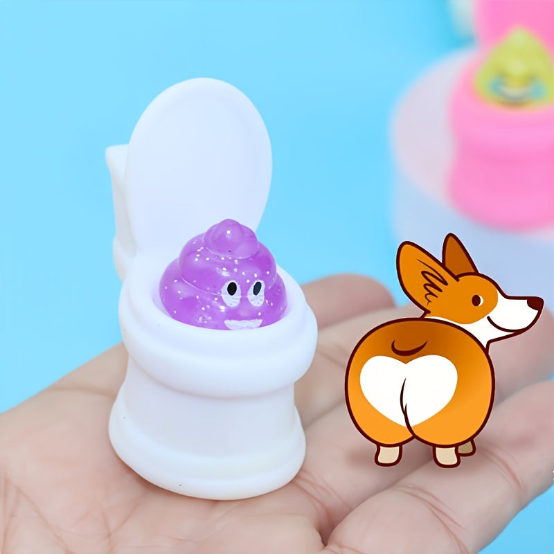 Squeeze Toilet Poop TPR Soft Kawaii Mochi Soft Stress Relief Fidget Toy,Laugh Out Loud with These Fun Prank Toilet Toys for Kids