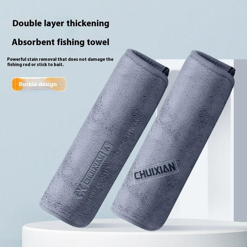 Ultra soft and fast drying fishing towel, ultra-fine fiber towel, cleaning towel for outdoor fishing, scrubbing fishing rod