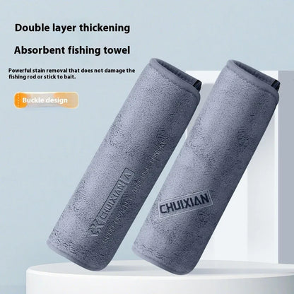 Ultra soft and fast drying fishing towel, ultra-fine fiber towel, cleaning towel for outdoor fishing, scrubbing fishing rod