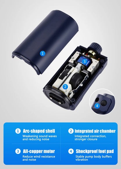 Silent Aquarium Oxygen Air Pump with Check Valve Fish Tank compactor Oxygenator Aquarium Air Compressor Aerator 220v 3w-14w
