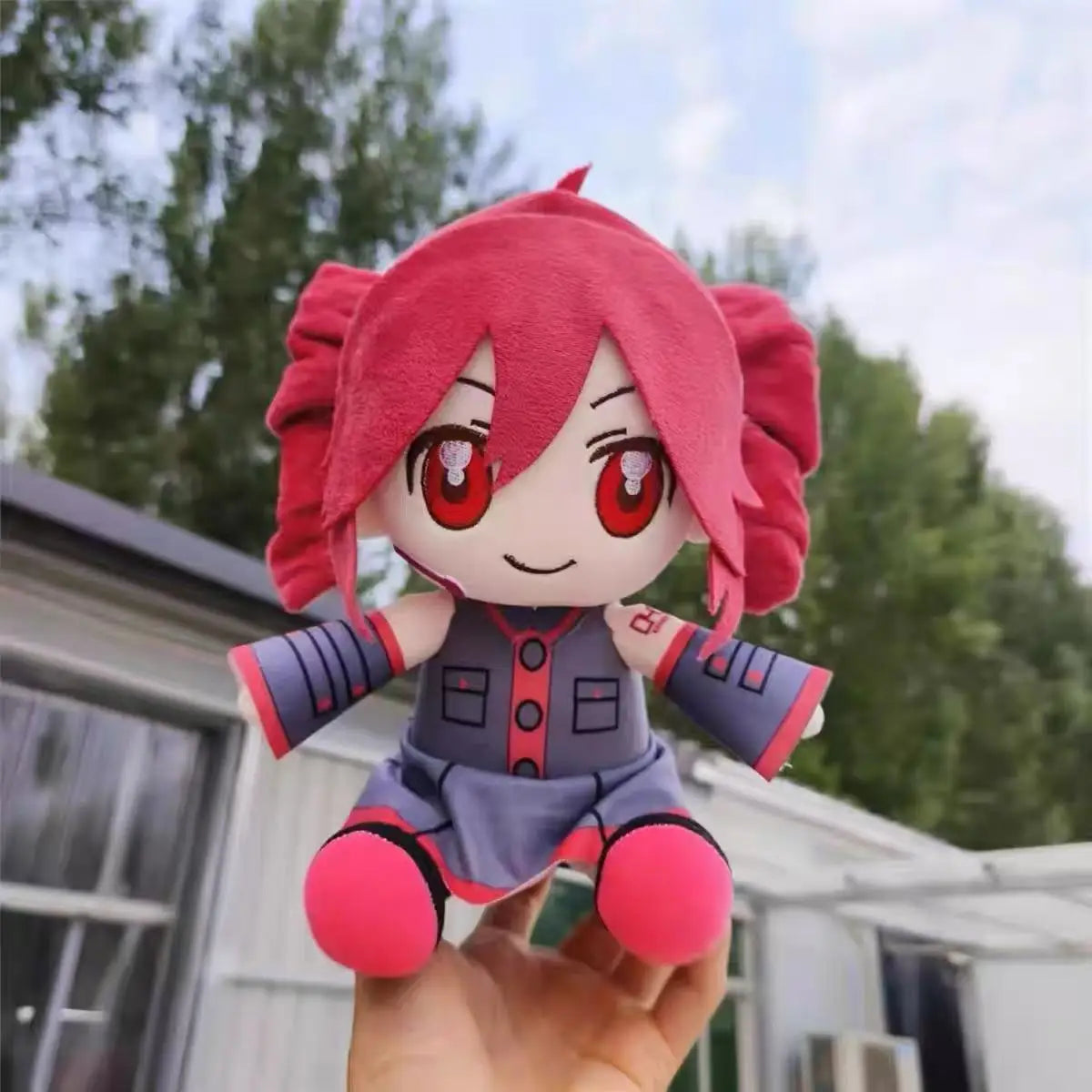 Kasane Teto Plush Toy Soft Doll Stuffed Plushies Figure Anime Cosplay Cartoon Birthday Present Christmas Gift for Fans Girl