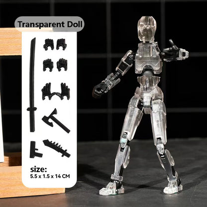 3D Multi-Jointed Movable Shapeshift Robot Joint Dog Creative Printed Mannequin Dummy Action Model Doll Toys for Children's Gifts