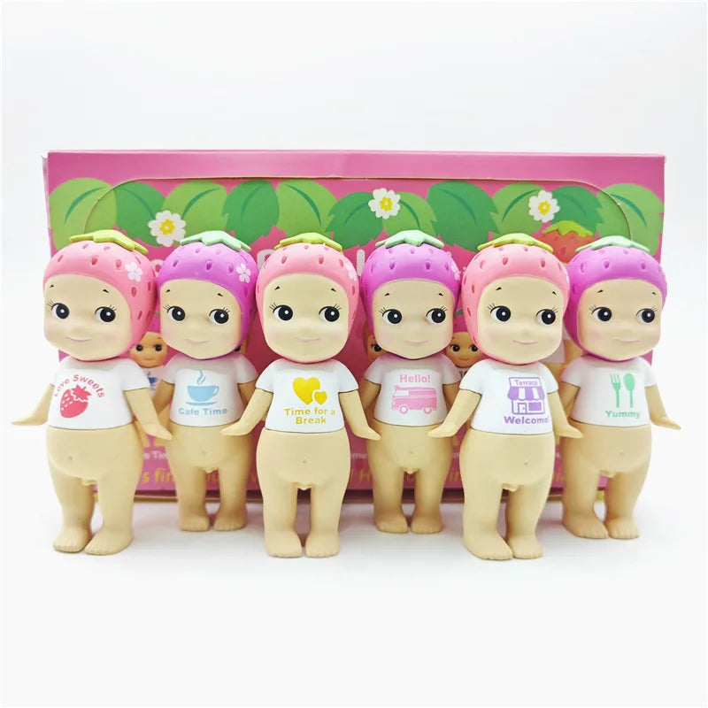 Sonny Angel Blind Box Toys Seoul Series Anime Action Figures Ornaments Strawberry Dolls Fans Children Christmas Birthday Gifts