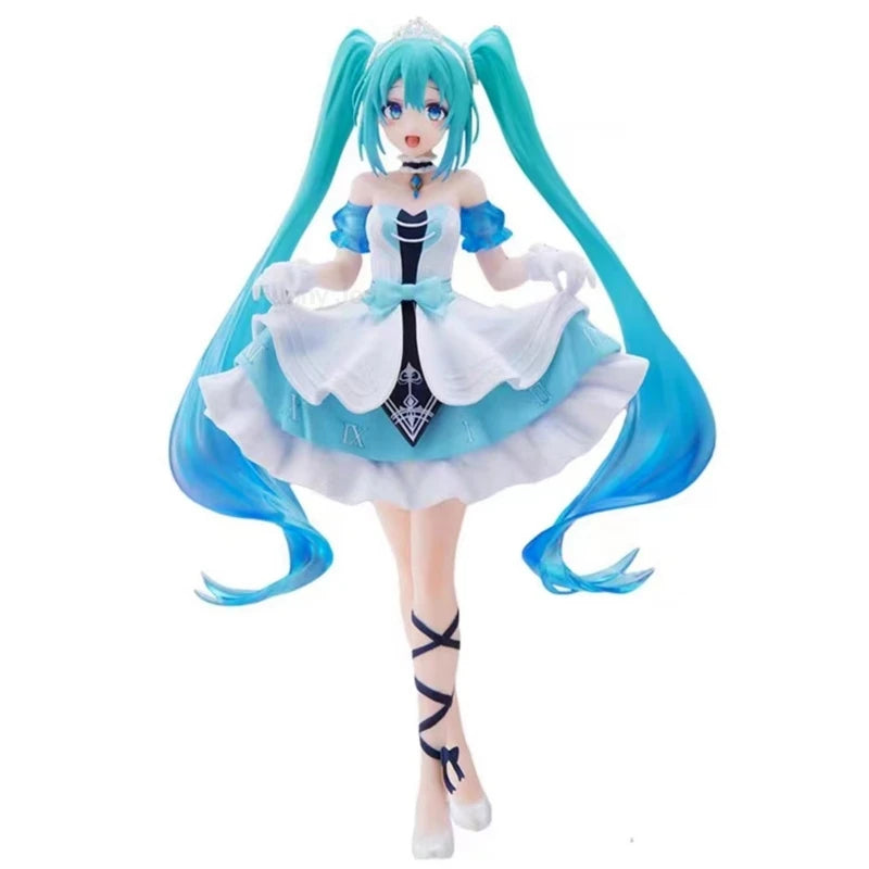 Anime Figure Cherry Blossoms Dress Action Figures Kawaii Swimsuit Vocaloid PVC Collectible Model Toys Girl Gift