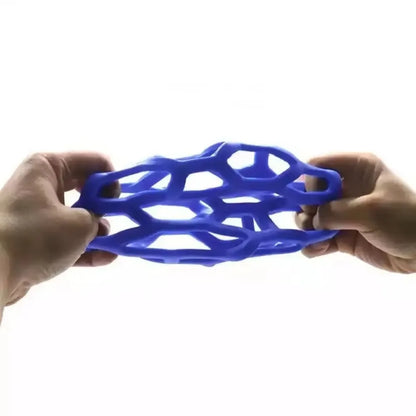 Dog Hollow Ball Toy Rubber Chew Toys for Dogs Cleaning Teeth Molar Bite Resistant Toy with Bell Puppy Training Game