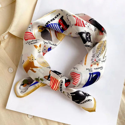 Scarf 100% Silk Bandana Women Square Scarves Wrap Kerchief Spring Fashion Luxury High Quality Headband Hijab Shawls 2026