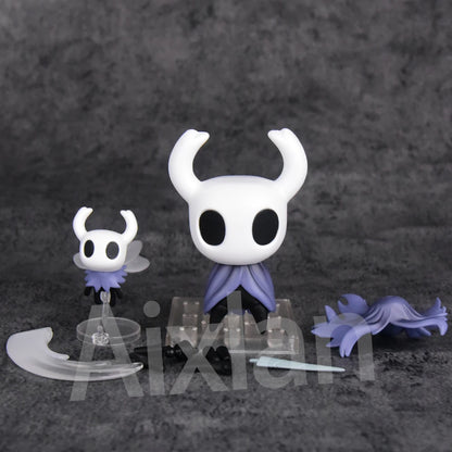 Aixlan 2PCS SET Hollow Knight Figure Cute Edition 10CM Hornet Hollow Knight PVC Action Figure AmineToy Gift Collectible Figurine