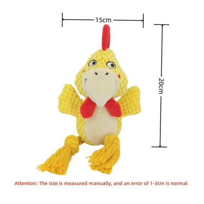 Stuffed Raw Small Dog Plush Interactive Toys Indestructible Bite Resistant Sound Puppy Toys Squeaky Dogs Rattle For Pet Supplies