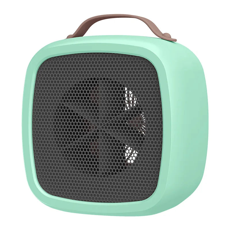 Portable Mini Heaters Household Desktop Mutes Fast Heating Warmer Fan 500W PTC-Ceramic Warm Air Heaters for Indoor Office Winter