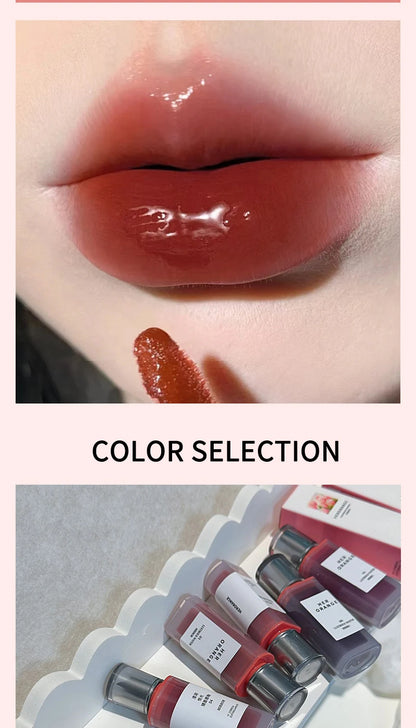 HERORANGE Crystal Gloss Lip Lacquer: Long-Lasting Hydration, Non-Sticky Formula with Glass-Like Shine at an Affordable Price