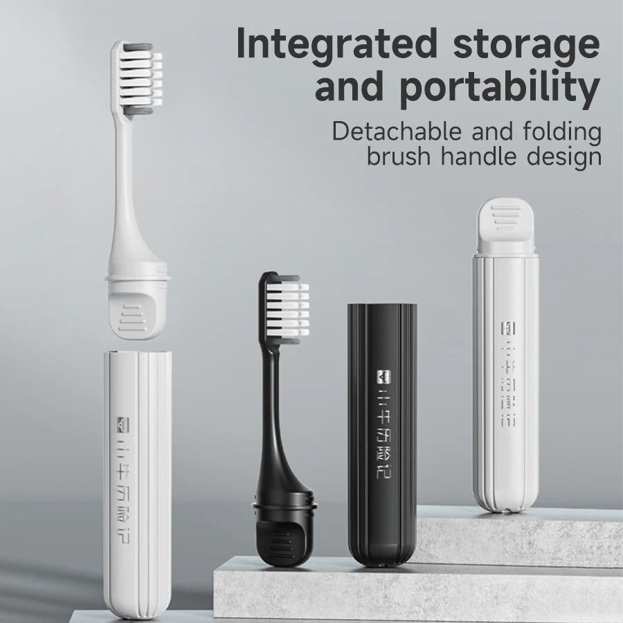 1PCSPortable dust-proof toothpaste and toothbrush storage box for travel, simple home-use mouthwash and washing cup set.