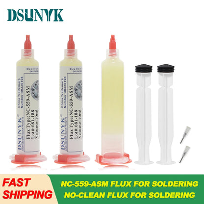 Original NC-559-ASM 10cc Flux No Clean Flux for Soldering SMD BGA Reballing Soldering Welding Flux Solder Paste