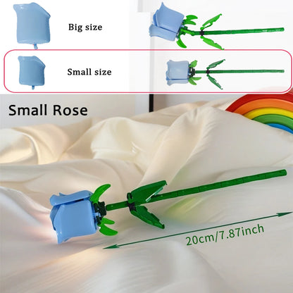 KNEW BUILT DIY Rose Flower Arrangement Building Block Toys-Enjoy Life,Loved by Girl,Create Your Favorite Bouquet,Home Decoration