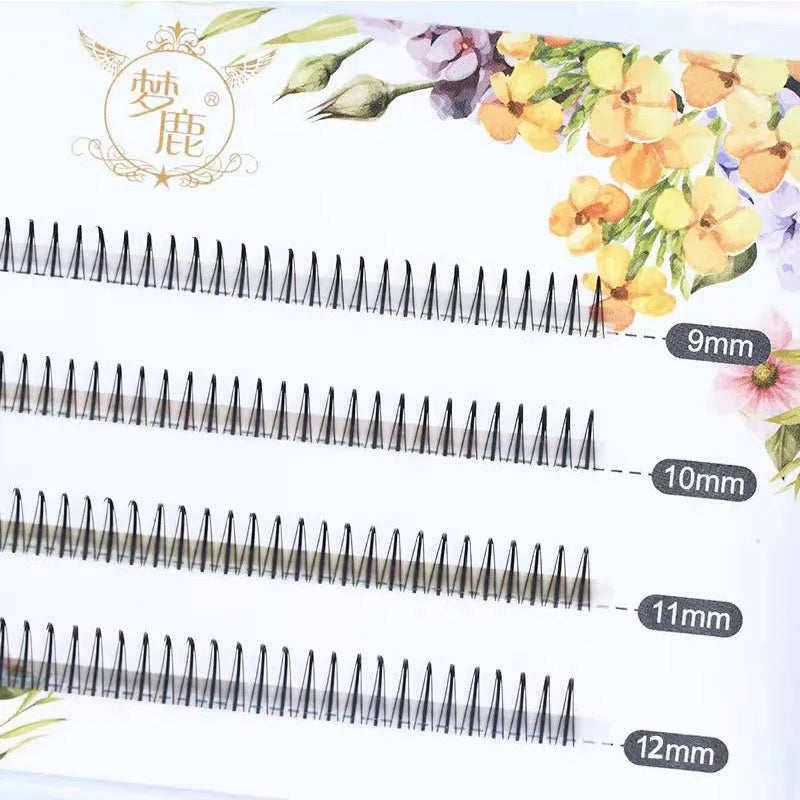 Brown Lashes A Type False Eyelashes 8-12mm Fake Lashes Natural Fairy Lash Korean Makeup Strand Eyelash Cluster Eye Lashes
