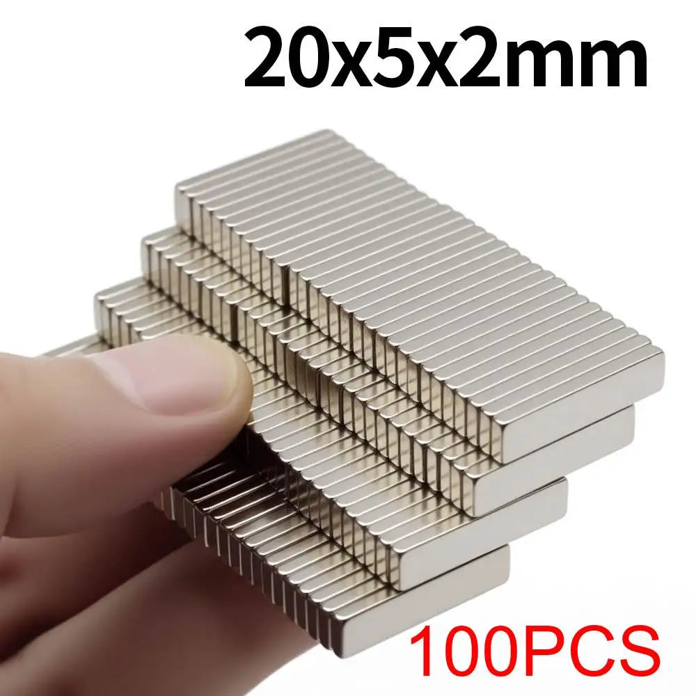 20x5x2mm Super Strong Neodymium Magnet N35 NdfeB Permanent Magnetic imanes Block Powerful Magnets Refrigerator Magnet