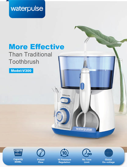 Oral Irrigator Dental Water Flosser for Teeth High Pressure Electric Dental Irrigator Water Flosser Mouth Washing Machine 800ML