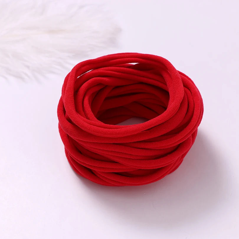 10pcs/lot Nylon Headband Baby Girl Accessories For Children's Hair Elastic Bands For Girls Toddler Headdress Baby Turban