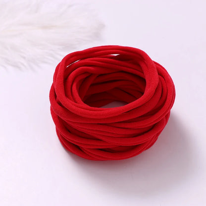 10pcs/lot Nylon Headband Baby Girl Accessories For Children's Hair Elastic Bands For Girls Toddler Headdress Baby Turban