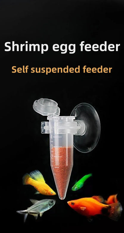 Automatic Fish Feeder Cone Shrimp Egg Worm Funnel Cup Feeding Tool Ring Ornamental Tank Aquarium Accessories With Suction