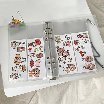 A5 Kpop Photocard Holder Binding Photo Cards Holder in Polaroid Album Book 3 Inches Heart Photo Card School Stationery Binder