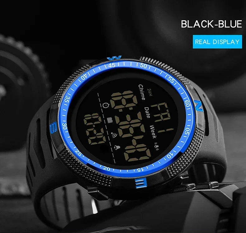 SANDA 6014 Countdown Waterproof Digital Mens Wristwatches Military Sport Watch for Men Clock Shockproof Relojes Para Hombre