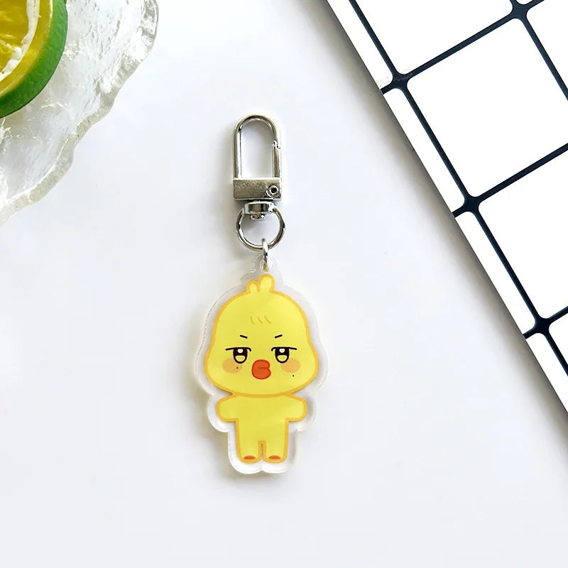 10CM Pop-up Store Doll Keychain ANITEEZ Cartoon Cute Plush Pendant Keyring Bag Accessories Kpop Yunho Yeosang Fans Gifts