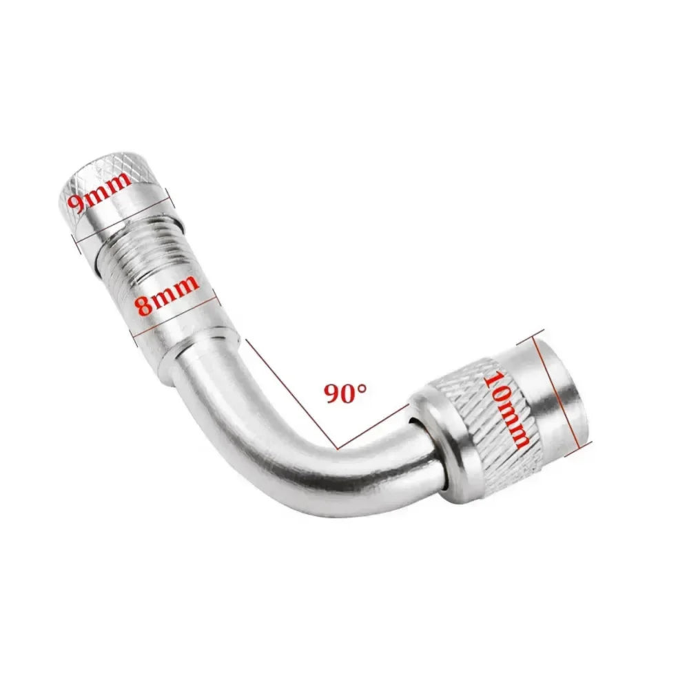 45 90 135 Degree Angle Bent Valve Adaptor Tyre Tube Valve Extension Adapter for Motorcycle Truck Car Moto Bike
