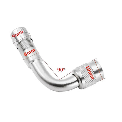 45 90 135 Degree Angle Bent Valve Adaptor Tyre Tube Valve Extension Adapter for Motorcycle Truck Car Moto Bike