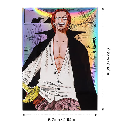 60Pcs 67x92mm Anime One Piece Card Sleeves Ace Luffy Zoro Shanks Empress Nami OPCG PTCG /MTG/PKM Trading Cards Protector Case