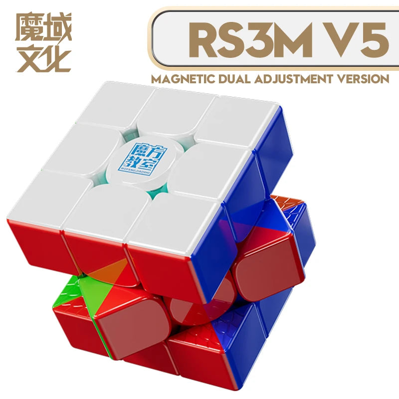 [CubeFun] MoYu RS3M V5 3x3x3 Magnetic Magic Cube Ball Core Professional Cubo Magic Speed 3x3 Cube RS3M Moyu Cubing Puzzle Toys