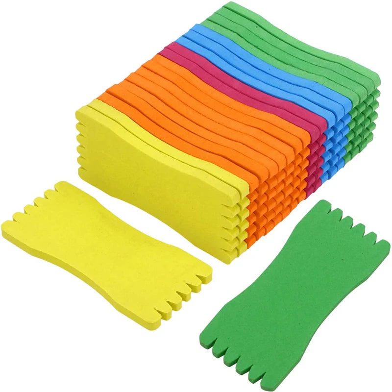 10Pcs Fishing Foam Spools Fishing Line Winding Board Rig Holder Fishing Line Accessories Rig Winders Random Colour