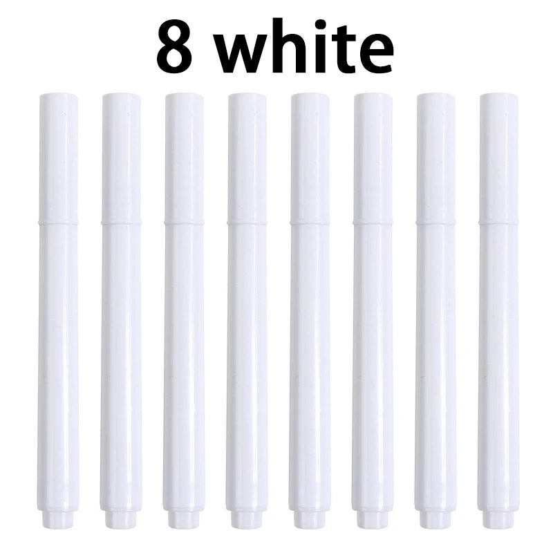 Liquid Chalk Erasable Pen 3-100Pcs White Marker for Glass Windows Blackboard Chalkboard Whiteboard Marker Drawing Chalk Pens