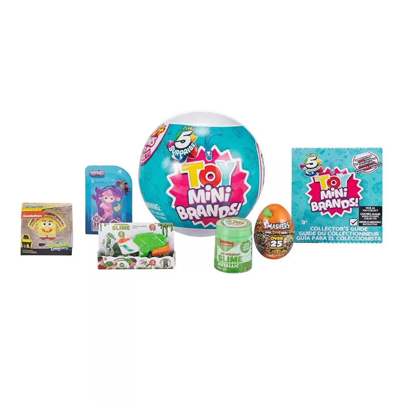 5 Surprise Mini Brands Series 1 by ZURU Mystery Real Miniature Collectible Toy Capsule Anime Figure Toy Birthday Surprise Gift