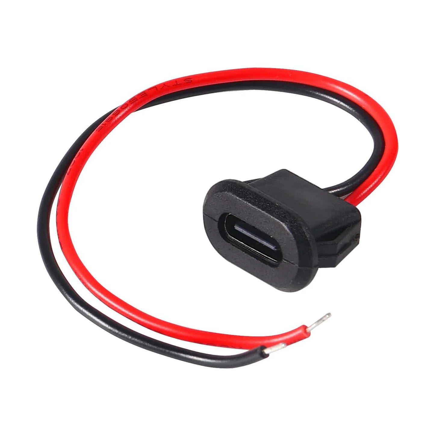 5/10pcs Type-C Female Chassis Connector USB C Female Chassis Direct Crimp Jack Female Charging Port Extension Power Cable