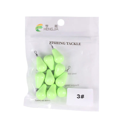 Newup Luminous Fishing Sinkers Weight Sinker Ball Worm Flipping Weights for Bass Texas Rigs Tackle
