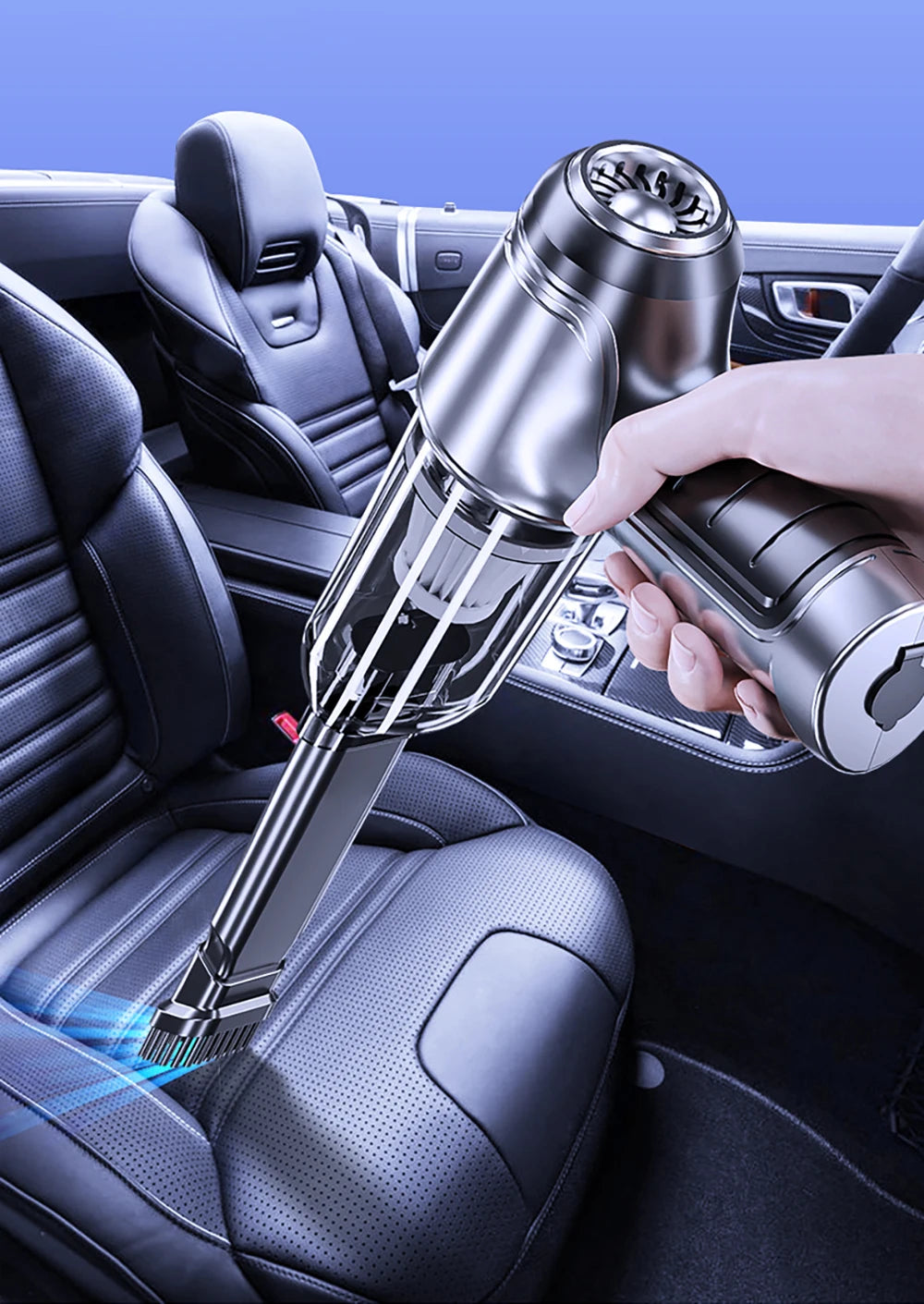 Car Vacuum Cleaner Wireless 95000PA Strong Suction Vacuum Cleaner Portable Handheld Vacuum Cleaner Blower 2in1 for Car Home
