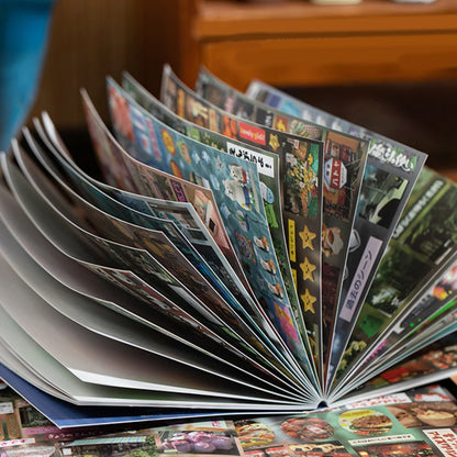 Mr. Paper 30/60/90pcs Retrospective Voice Cut Film Sticker Book Creative Handbook DIY Scrapbook Notebook Mugs Dairy Laptop Card