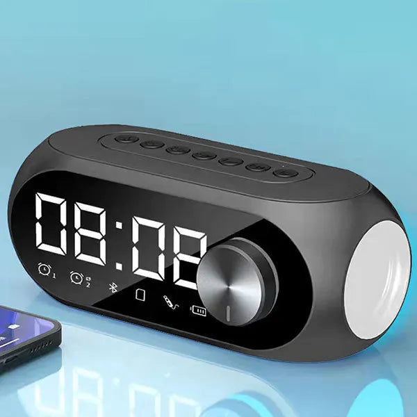 Alarm Clock Radio FM Bluetooth Speaker Portable Subwoofer Caixa De Som Sound Box Music Wireless Mini Woofers Bocina Lamp Column