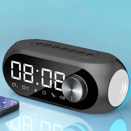 Alarm Clock Radio FM Bluetooth Speaker Portable Subwoofer Caixa De Som Sound Box Music Wireless Mini Woofers Bocina Lamp Column