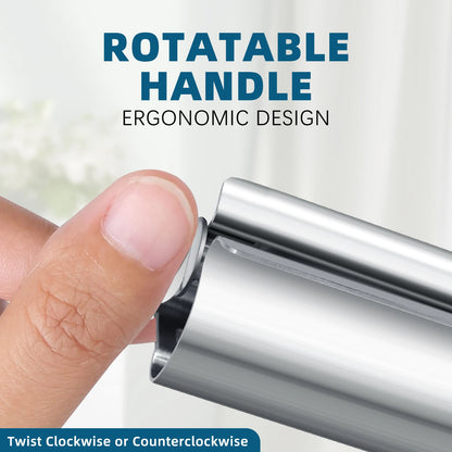 1pcs stainless steel extended glue squeezer rotating toothpaste cosmetics storage rack suitable for ointment nail supplies tools