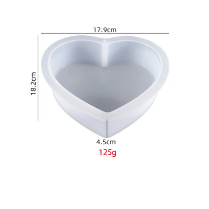 Large Silicone Molds For Resin Large Heart Resin Mold Deep Heart Mold For Flower Preservation Bookend Epoxy Resin Casting Mould