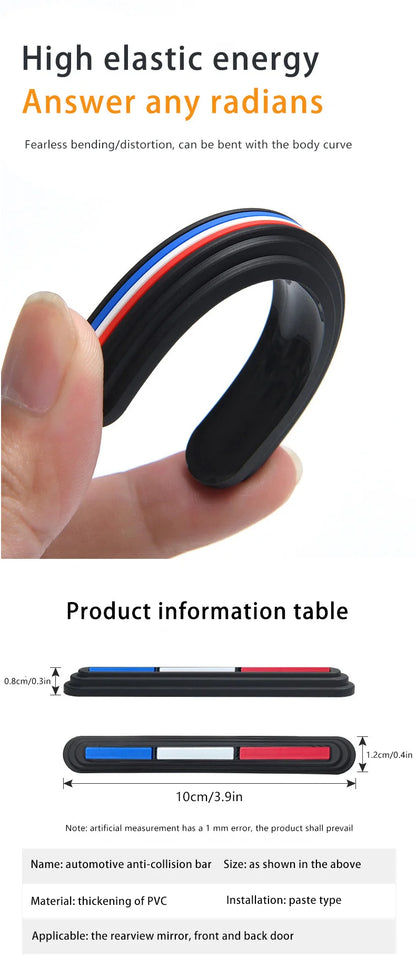 4pcs Car Rearview Mirror Door Protector Guard Edge Protector Buffer Trim Molding Protection Strip Car Auto Scratch Protector Bar