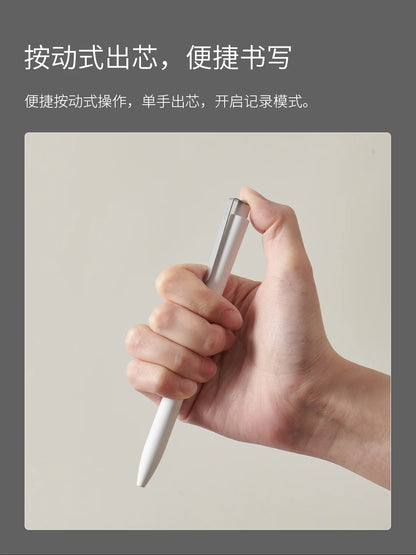 KACO Gel Pens Press Signature Pen Stationery Metal Pen Clip 0.5mm Black Ink Quicking Drying Large Capacity 800M Smooth Writing