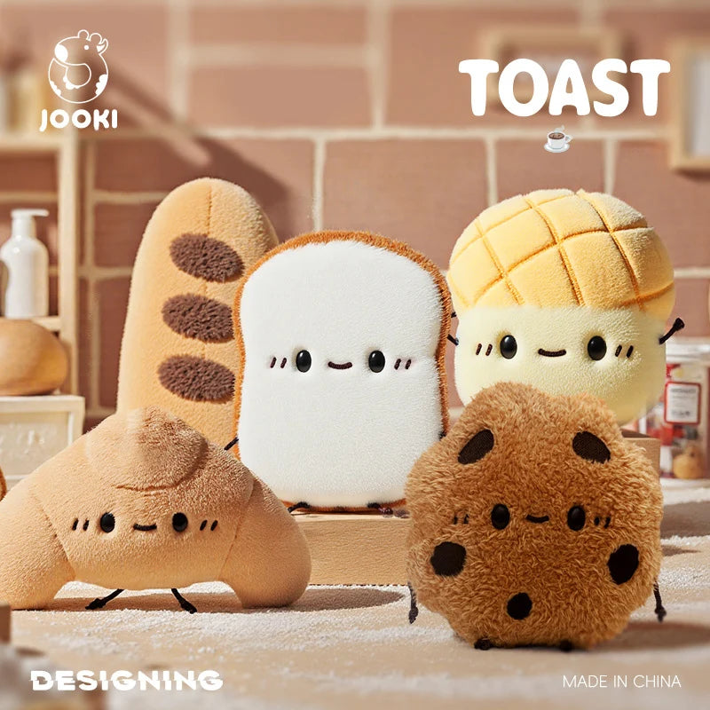 Cute Bread Plush Toys Croissants Toast Fluffy Soft Doll Realistic Decorative Ornaments Good Company Birthday Gifts For Children