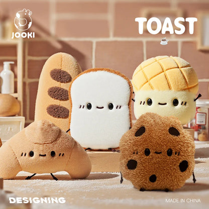Cute Bread Plush Toys Croissants Toast Fluffy Soft Doll Realistic Decorative Ornaments Good Company Birthday Gifts For Children